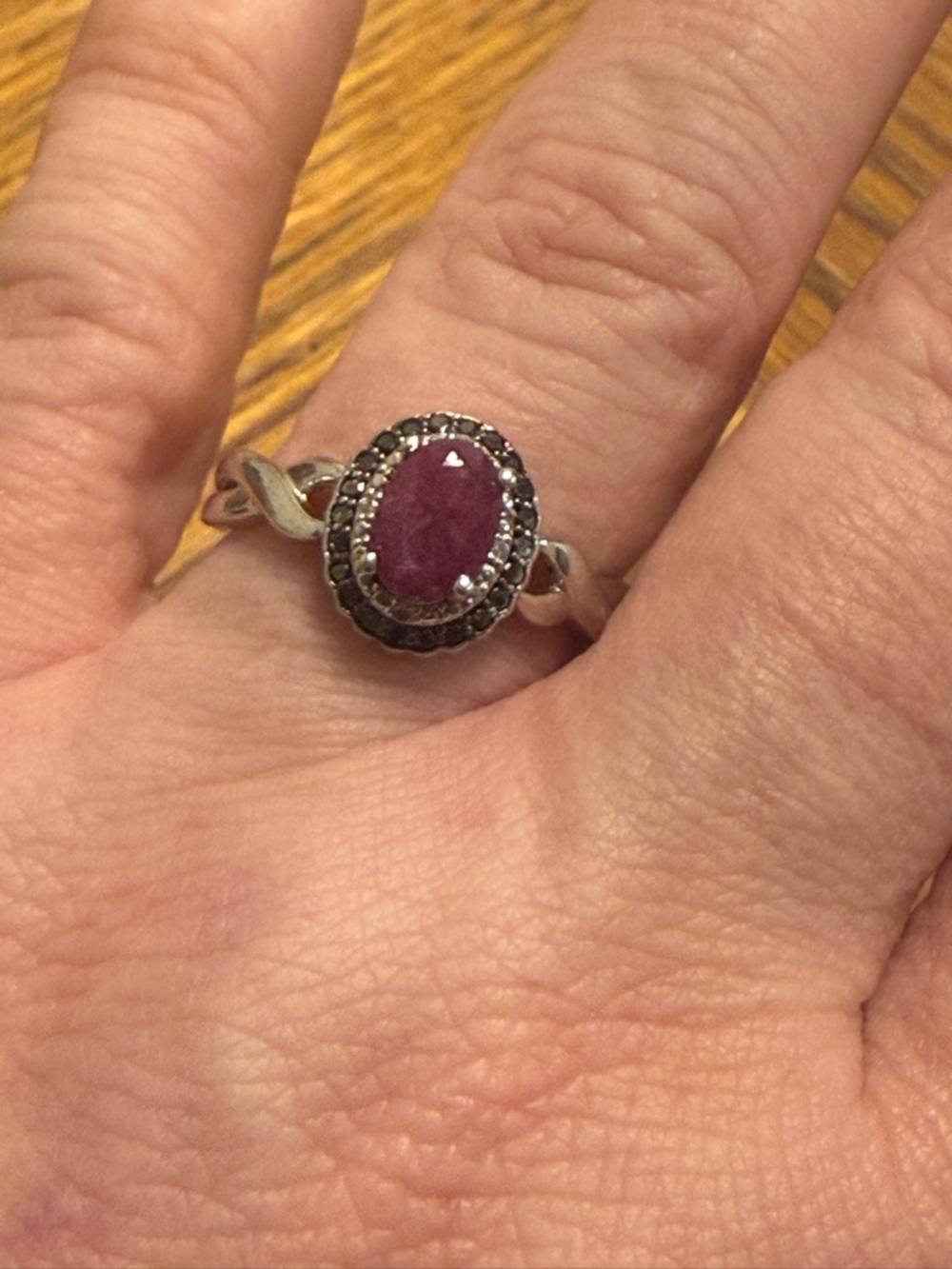 Jewelry Television Size 7 Ruby ring.